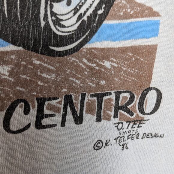 Vintage 1986 Drag Racing T-Shirt NO TAG MEASURES L Jolly Rancher Western Telfer - Picture 4 of 9